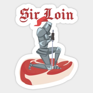 Sir Loin soldier Funny Sticker